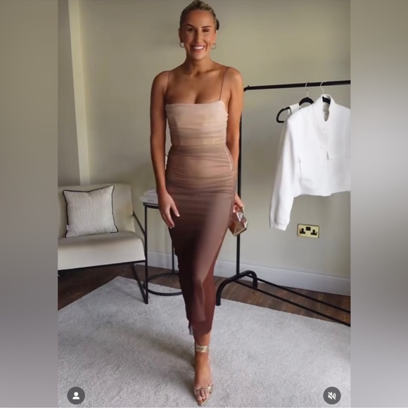 ZARA PRINT DRESS WITH TULLE - Picture 6 of 10